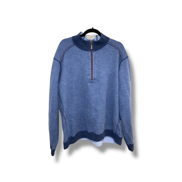 Reversible Tommy Bahama Half-Zip Sweater - Picture 7 of 10